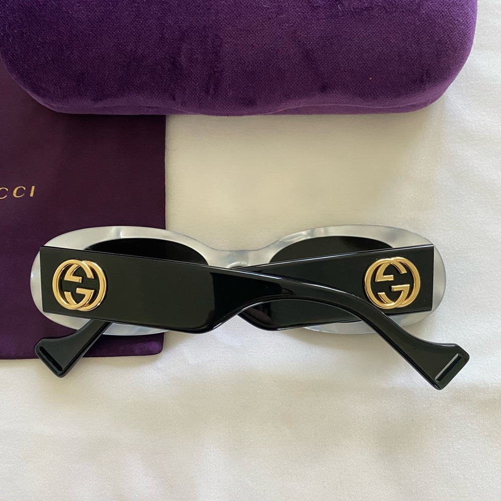 Gucci Women’s Fluo 52mm Sunglasses in Black Dark Grey (GG0517S)